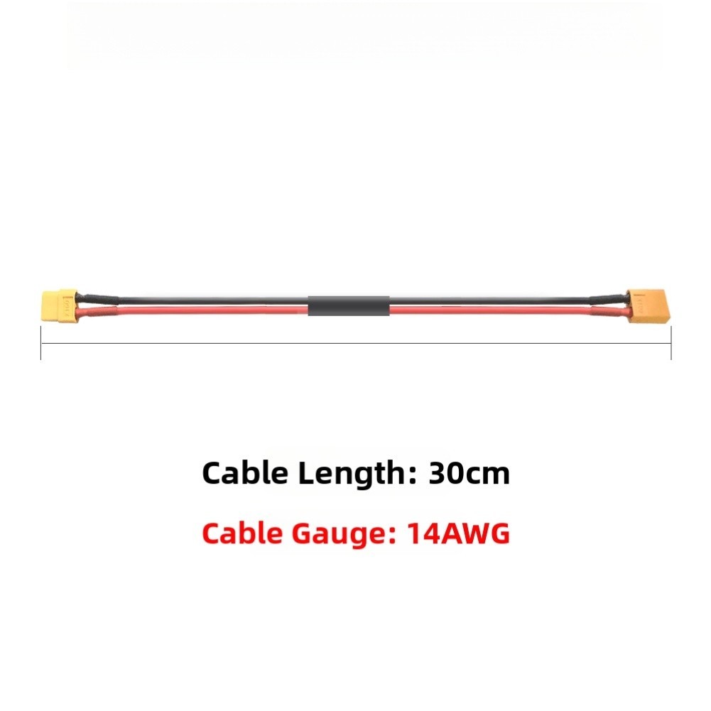 For Ebike For xt60 Male to Female Extension 30cm 14AWG Silicone Wire Cable