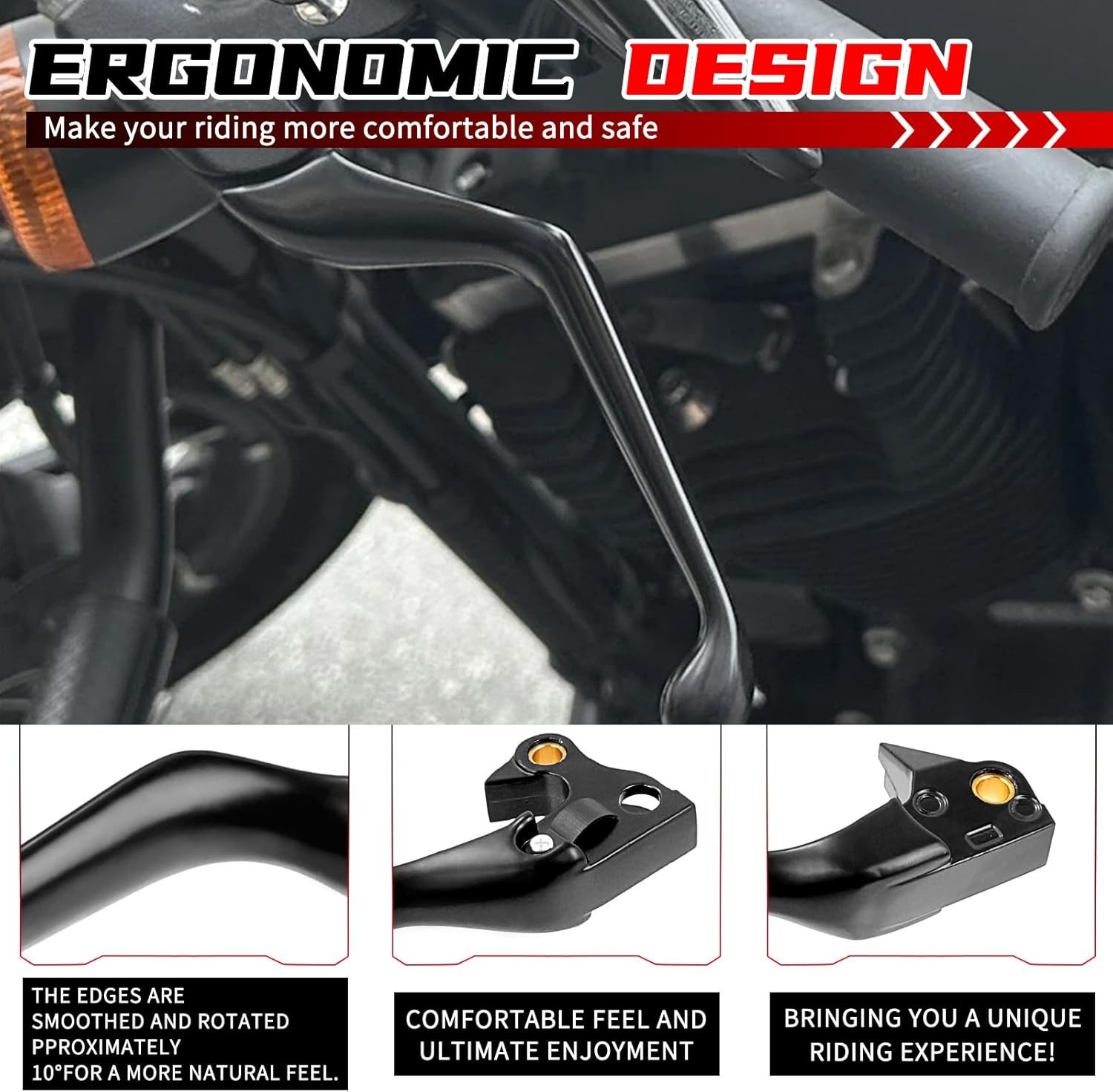 Motorcycle Brake Clutch Levers Hand Lever Set for Harley For 2014-2023-Black