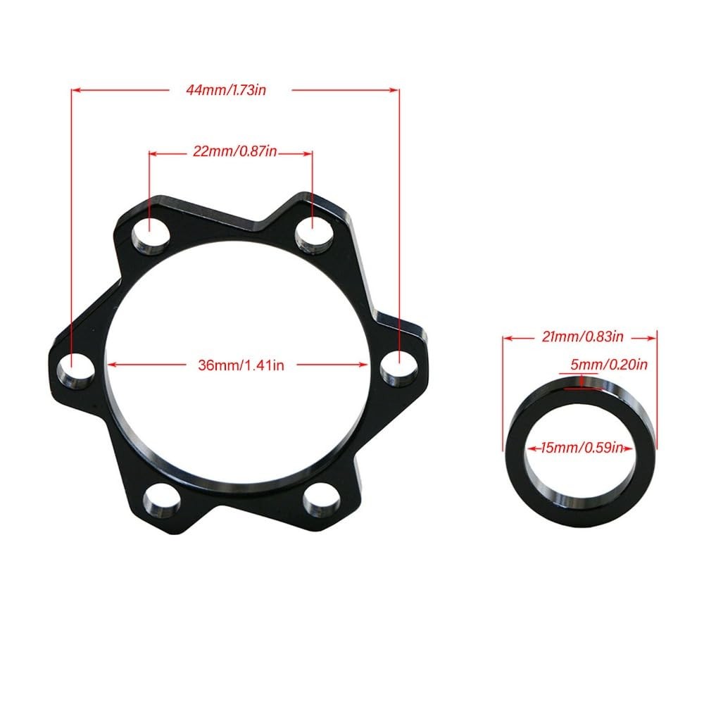 ‌Front Bike Boost Hub Conversion Adapter 100x15mm to 110x15mm Aluminum Alloy …