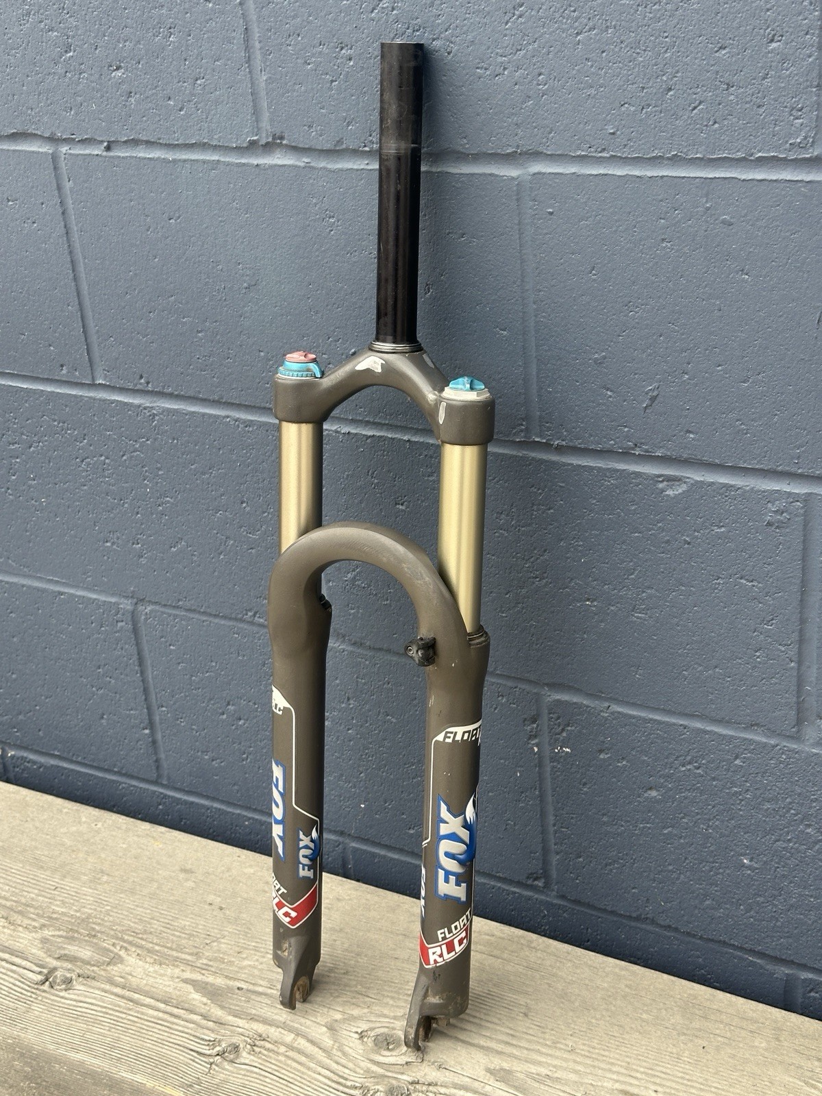 Fox Float RLC Fork 130mm 26in 100mm QR 1 1/8 Steerer Disc MTB Vintage