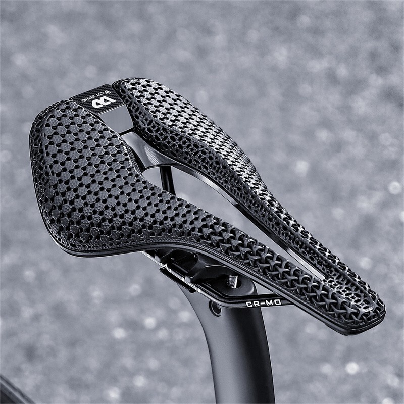 WEST BIKING Hollow Short Nose 3D Printed Bicycle Honeycomb Seat Saddle Cushion