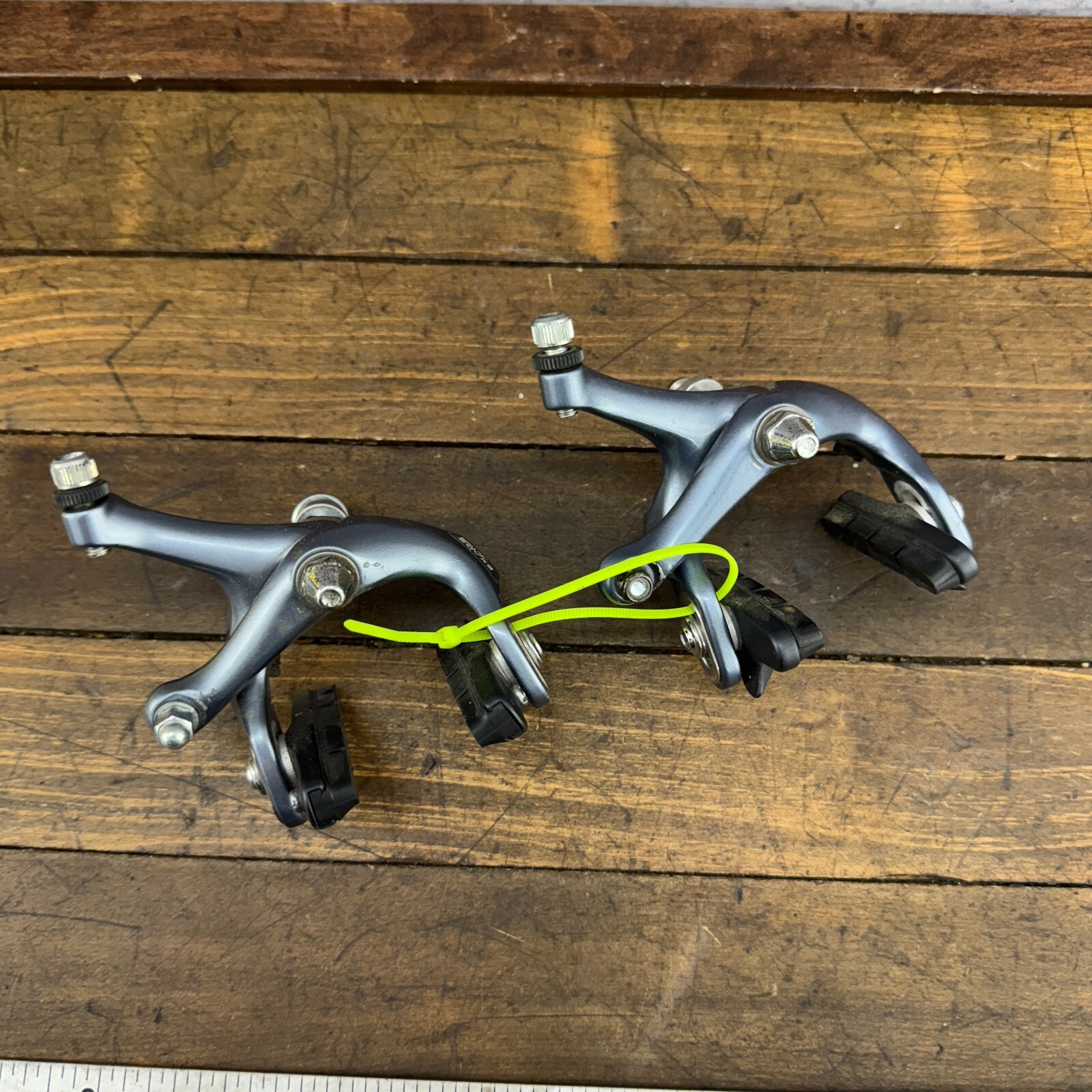 Vintage Shimano Exage Action BR-A350 Brake Caliper Set SLR Side Recessed A5