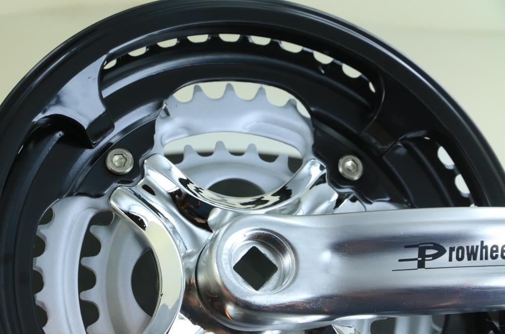 ProWheel 48/38/28T 7/8 Spd Alloy Square Taper JIS Hybrid Bike Crankset 170mm NEW