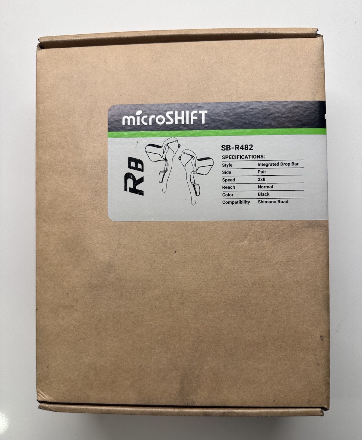NEW microSHIFT R8 Drop Bar Shift Lever Set 2 x 8-Speed SB-R482 FREE Shipping