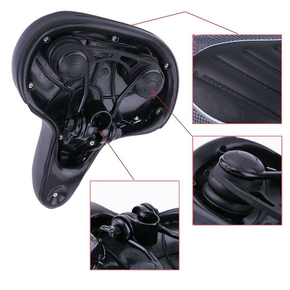 Comfort Wide Bike Seat Big Bum Cushion Soft Pad Mountain Road Bicycle Gel Saddle
