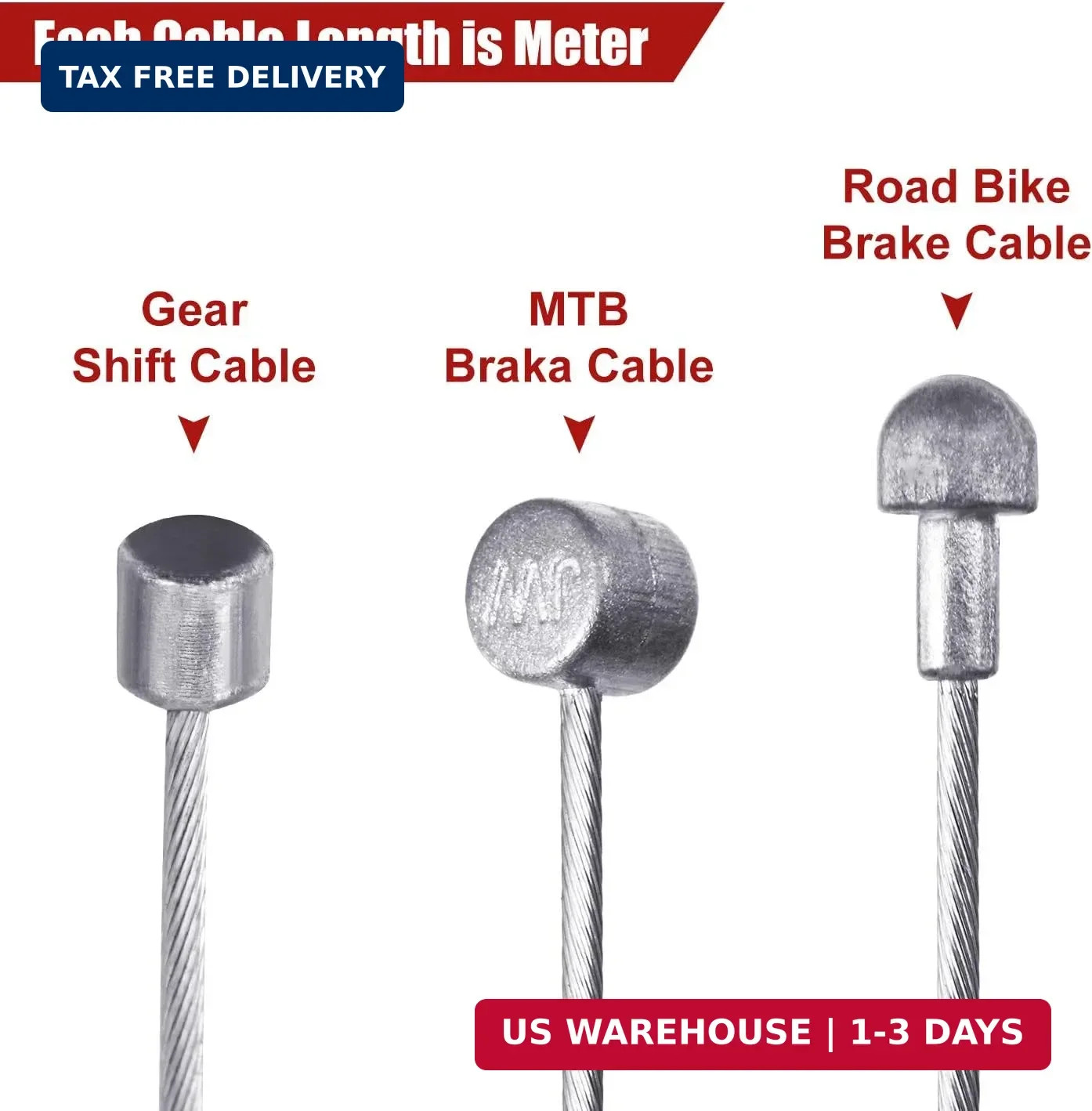 Universal Bike Brake Cable Kit Derailleur Bicycle Shifter Cable Housing Set