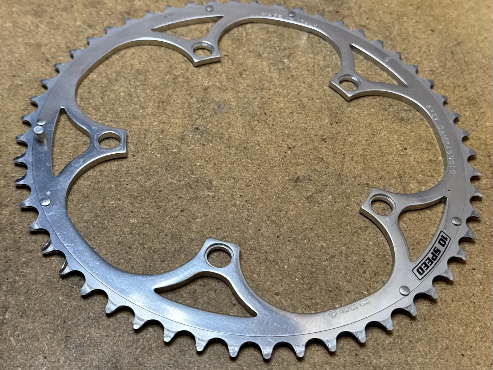 Campagnolo RECORD 135mm BCD 53t 53/39 Chainring 10-Speed UD Ultra Drive C10