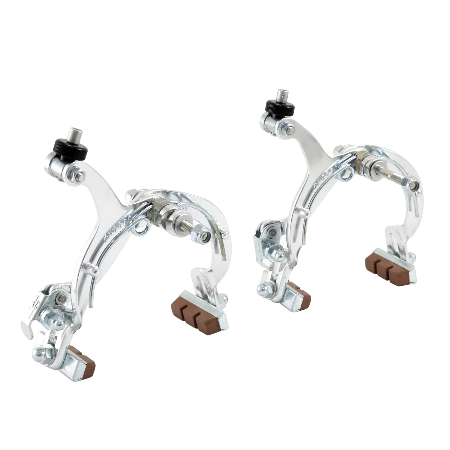DIA-COMPE MX1000 Side Pull Caliper Brake Set (F+R) For Old School BMX , Silver