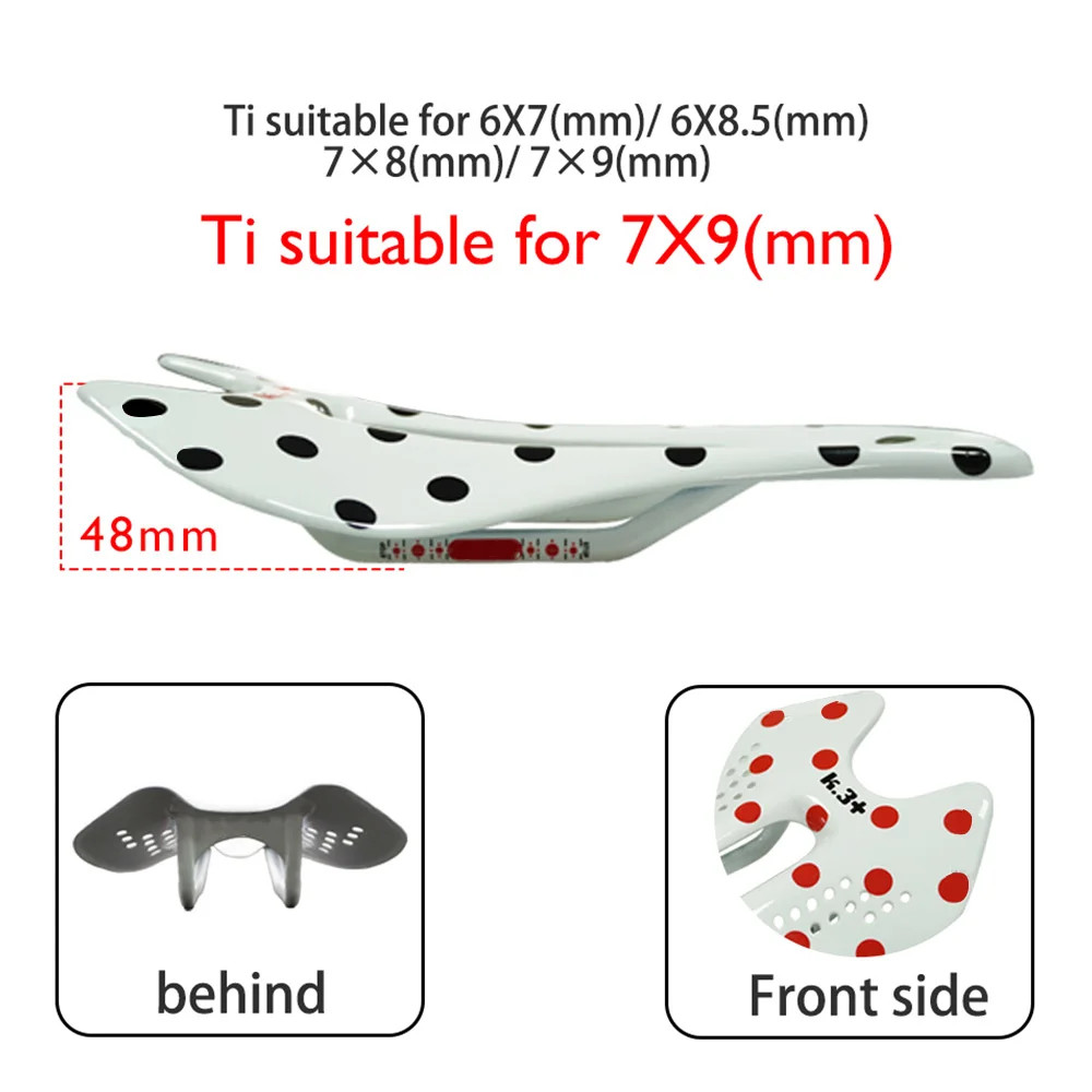 Carbon Fiber Bicycle Saddle for Road/MTB Bike 122/132mm 7x9mm Glossy Front Seat