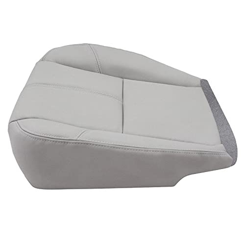 Driver Bottom Leather Seat Cover for Chevy Silverado 1500 2007-2014 – Gray