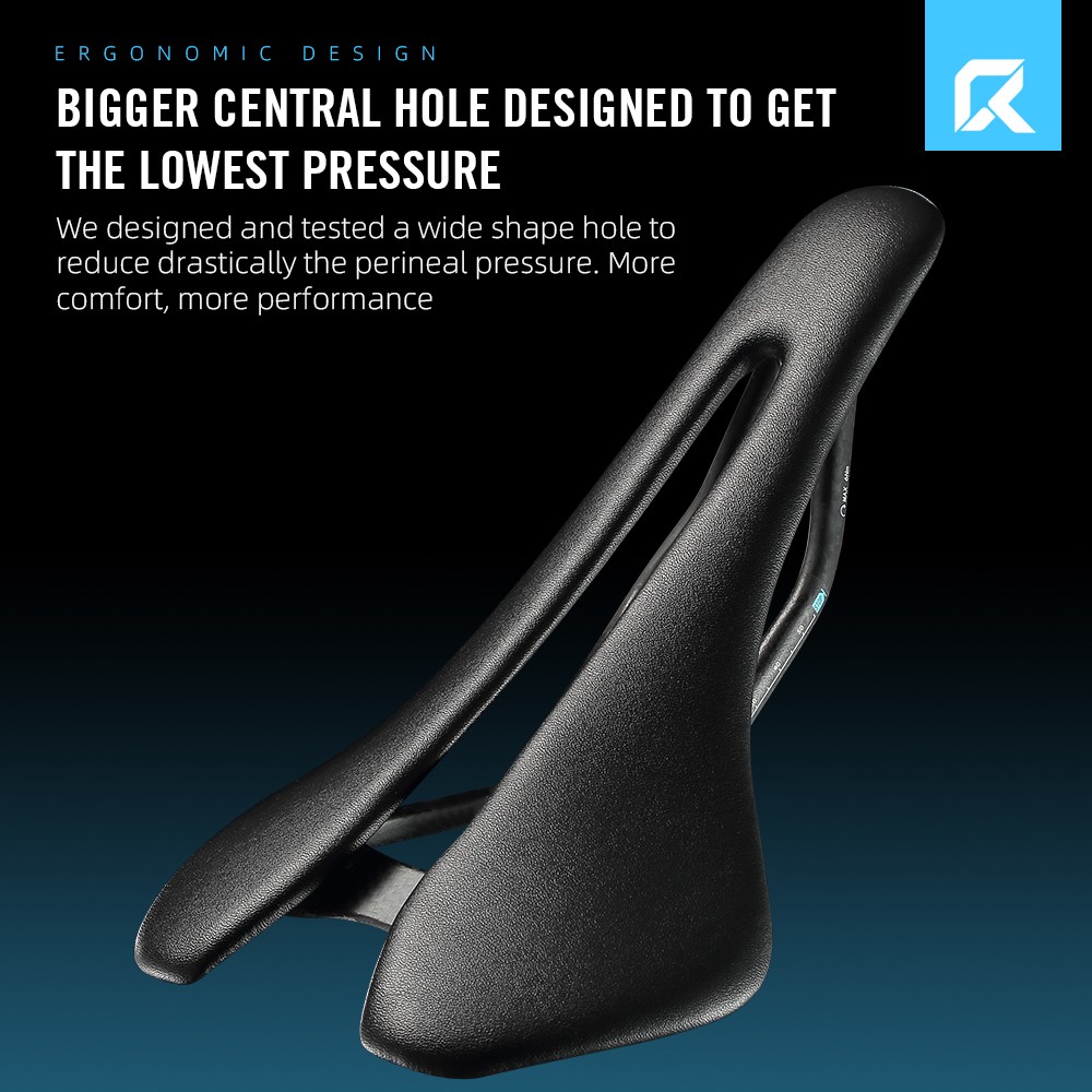 RYET Carbon Bike Saddle 81g/87g Leather Surface Road, MTB & Gravel Racing Seat