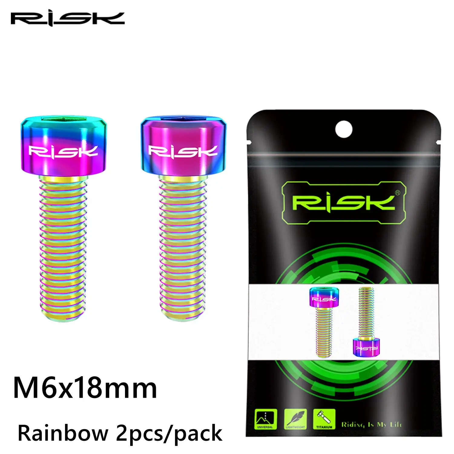 RISK Bicycle Crank Cover Screws Integrated Tooth Plate Plum Blossom Titanium