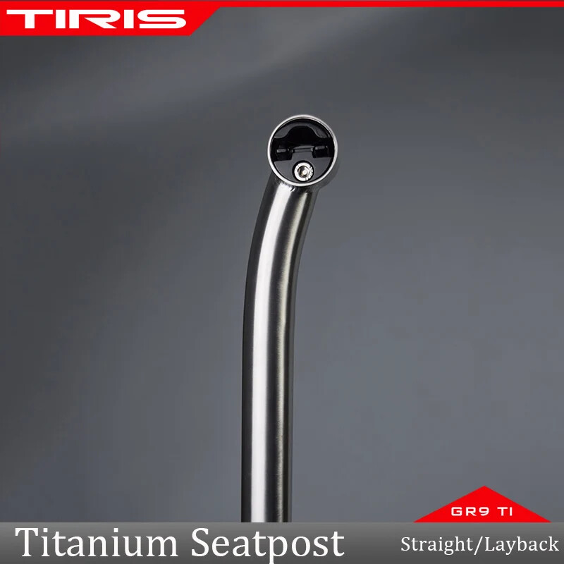 TIRIS Titanium Bike Seatpost Bicycle Accessories Cycling Layback Pieces 27.2