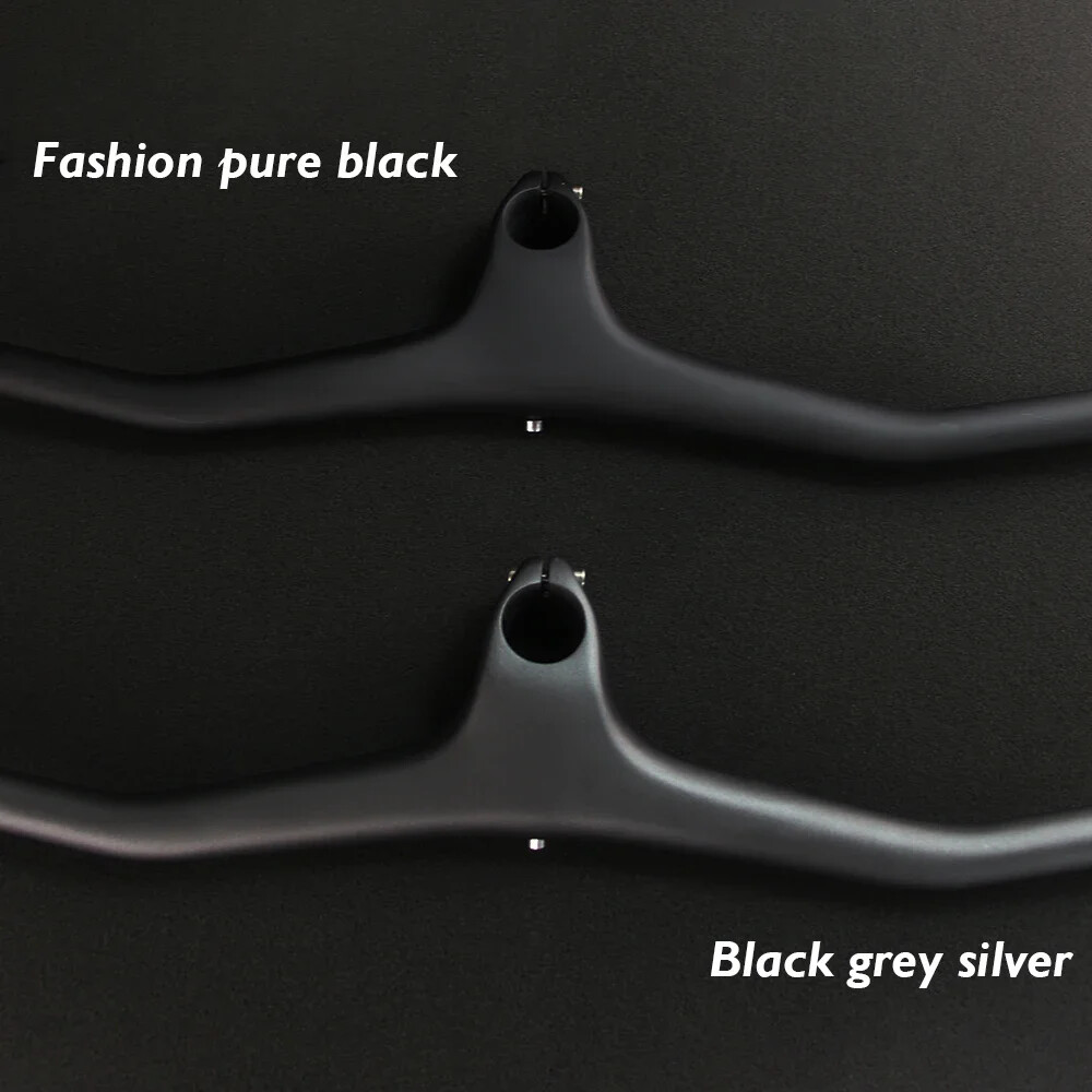 Carbon Fiber XC Mountain Bike Integrated Handlebar 9/10 Degrees 70-100mm*740mm
