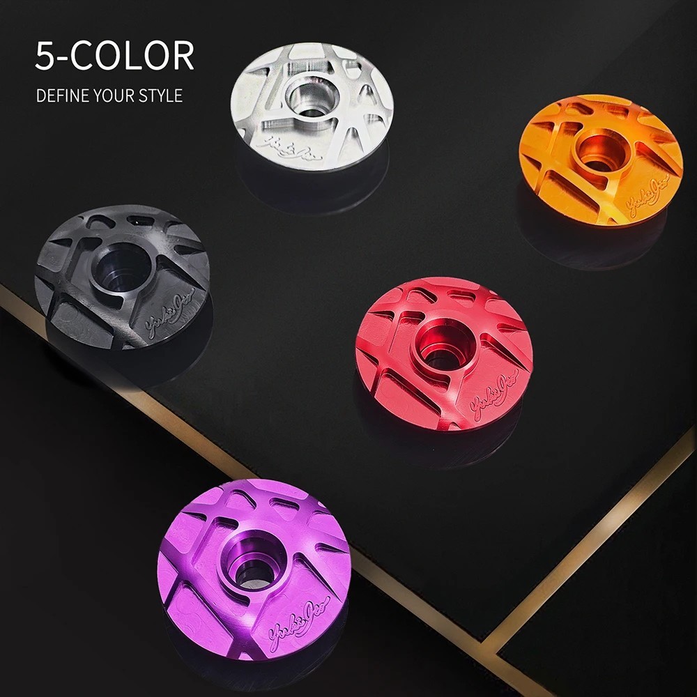 Bicycle Headset Cap MTB Road Bike Stem Headset Top Cap Cover Screw for 28.6mm