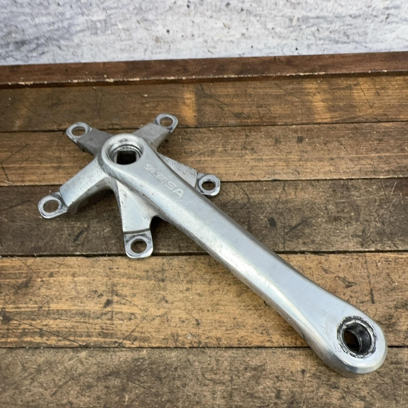 Vintage Sakae SA Crank Arm RIGHT 170mm 110 BCD Square Taper Silver Double