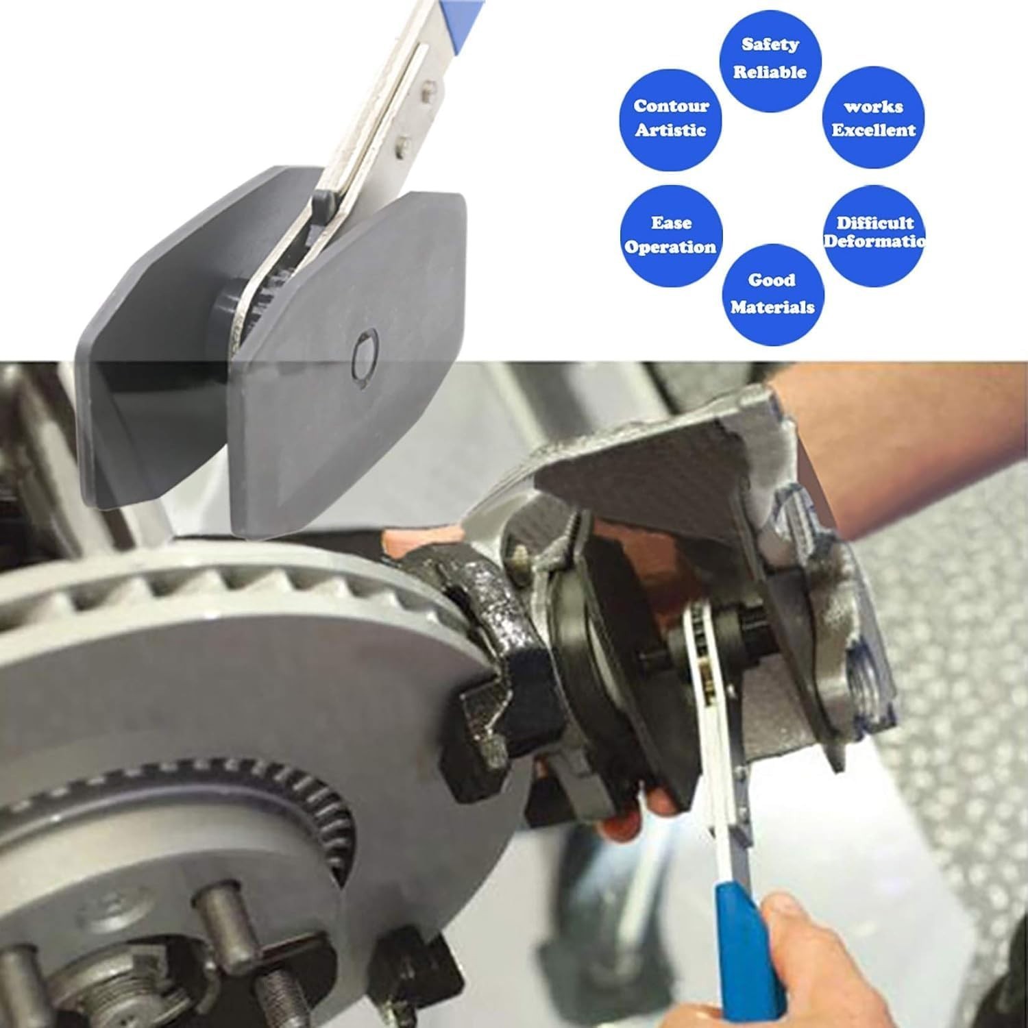 Brake Tools, Brake Caliper Compression Tool, 4 in 1 Universal Disc Brake Caliper