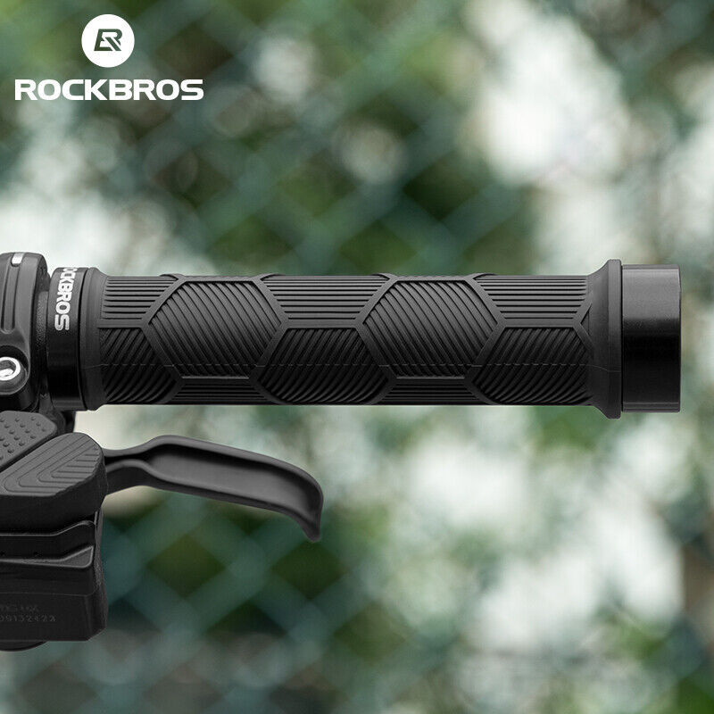 ROCKBROS Bike Grips Bike Handle Grips Double Lock-on High Gloss Reflector 22mm