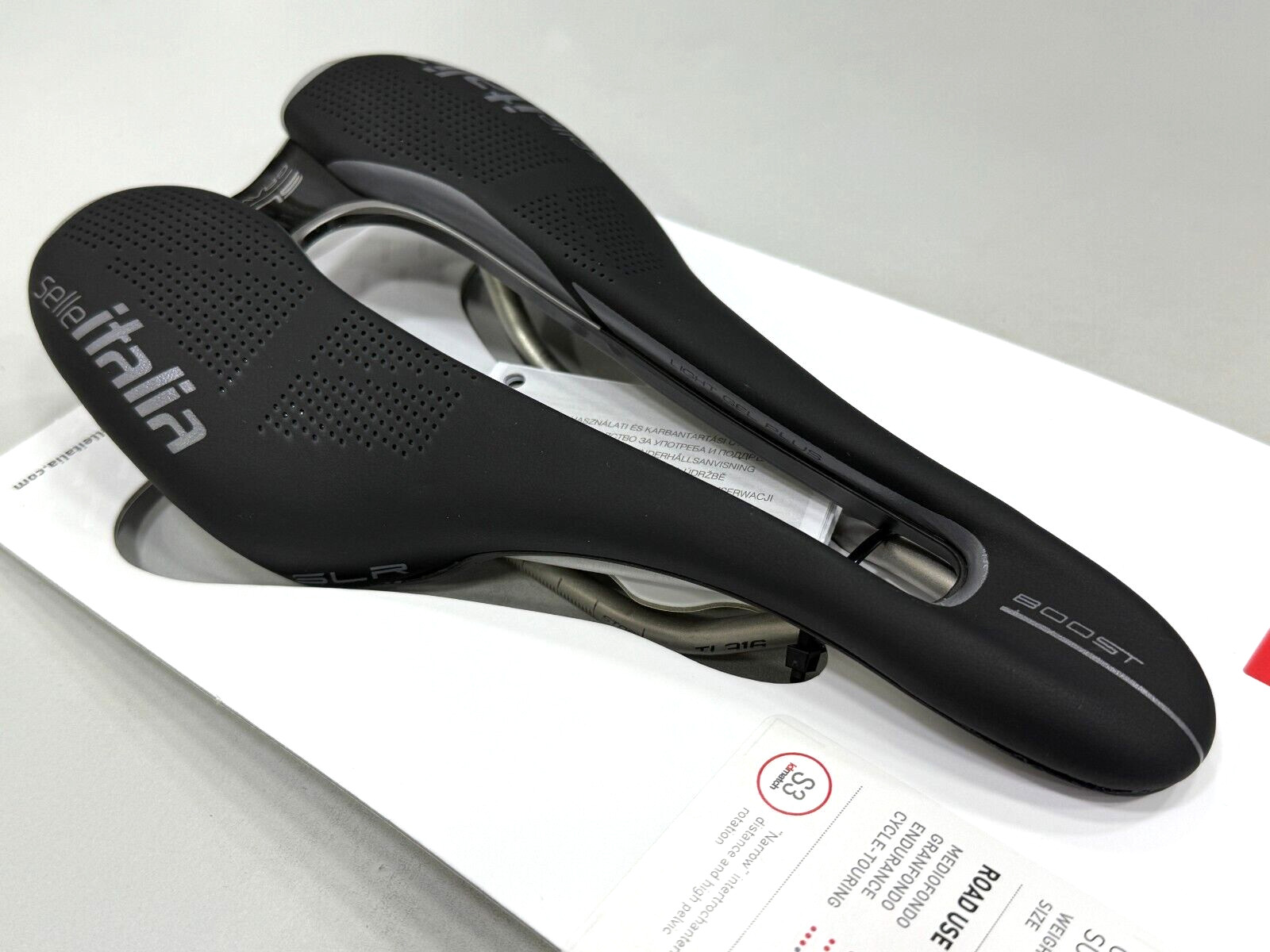Selle Italia SLR Boost Gravel Ti316 Superflow S3 (130x248mm) Saddle (Black)
