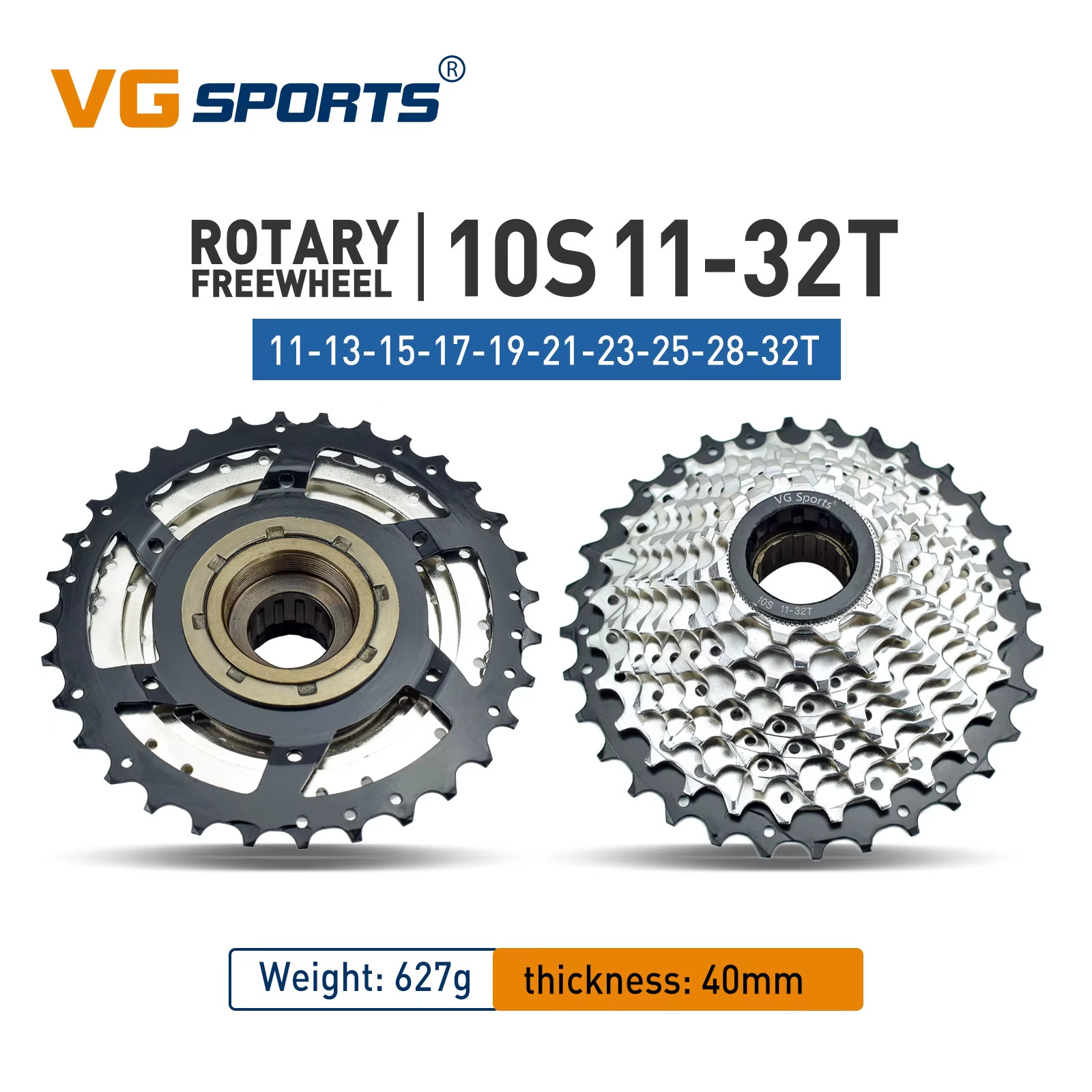 Bike Sprocket 5/6/7/8/9/10/11 Speed Thread Freewheel 14-28T 13-28/32T 11-32/36T