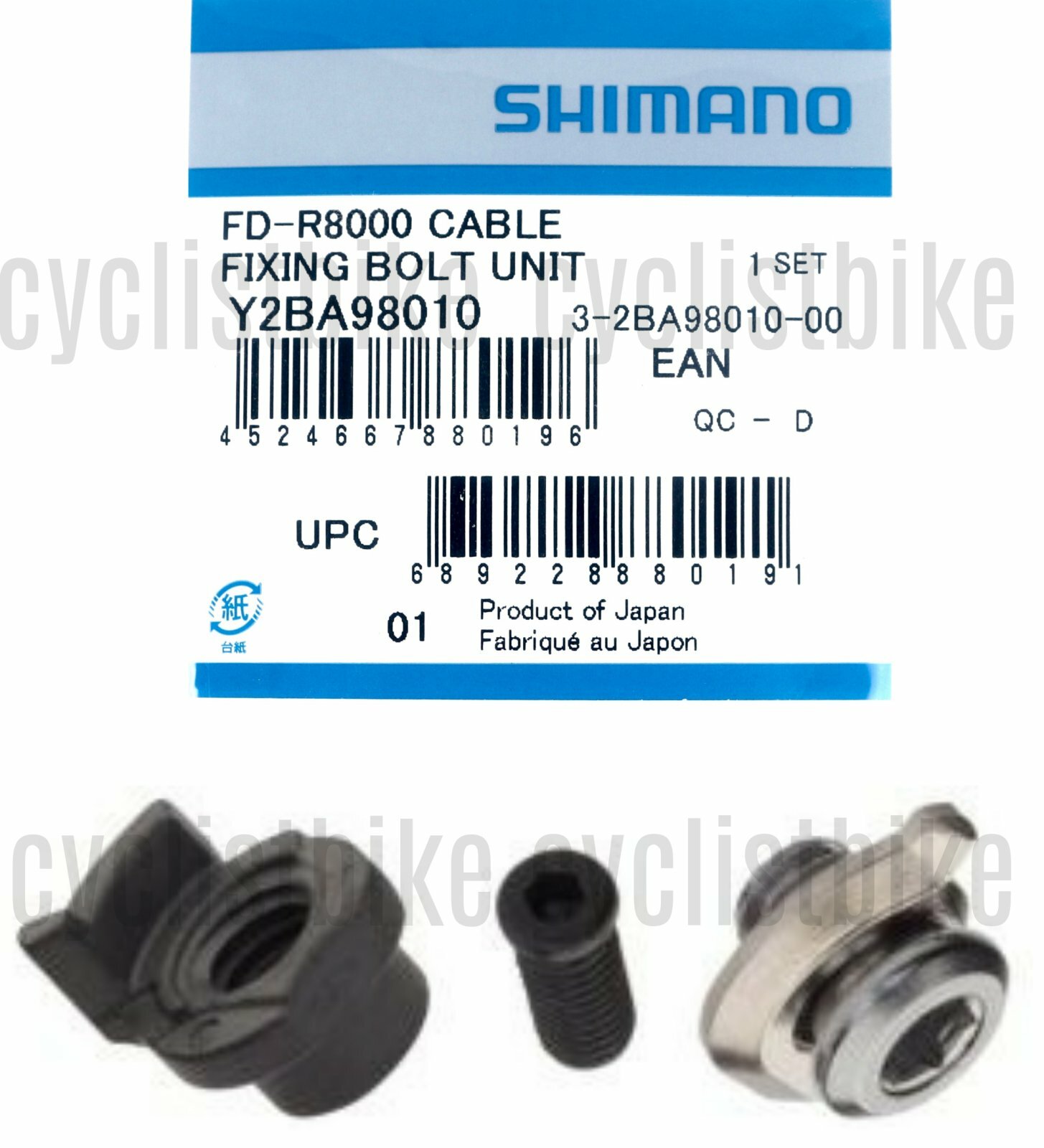 Shimano Ultegra FD-R8000 Cable Adjust Bolt Fixing Bolt & Cable NIB