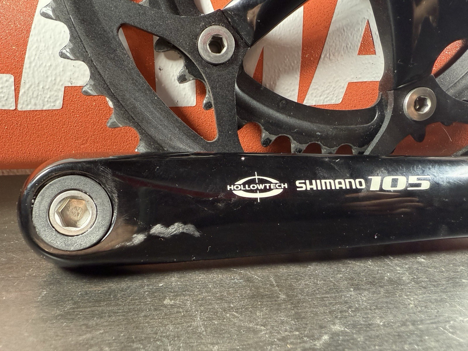 Shimano 105 Crank Set Double 172.5 FC-5502 Octalink Spline 53-39 Tooth #17