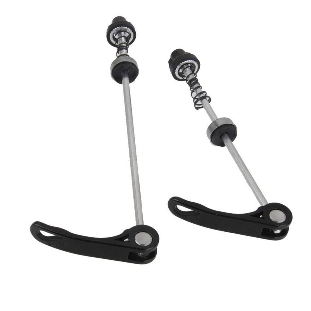 Pair of Quick Release for Wheel Hub Front and Rear Skewers Cycling Parts (Black)