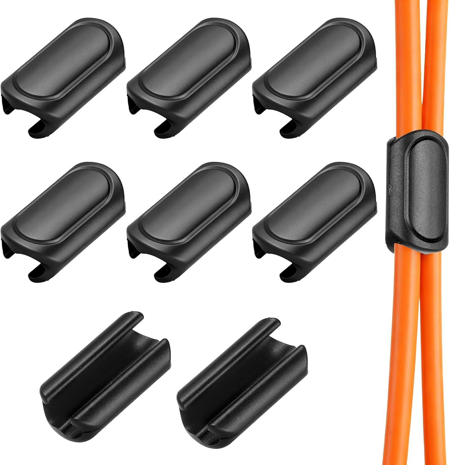 8 Pcs Bicycle Brake Cable Clips for 4mm and 5mm Housing and Hose Management