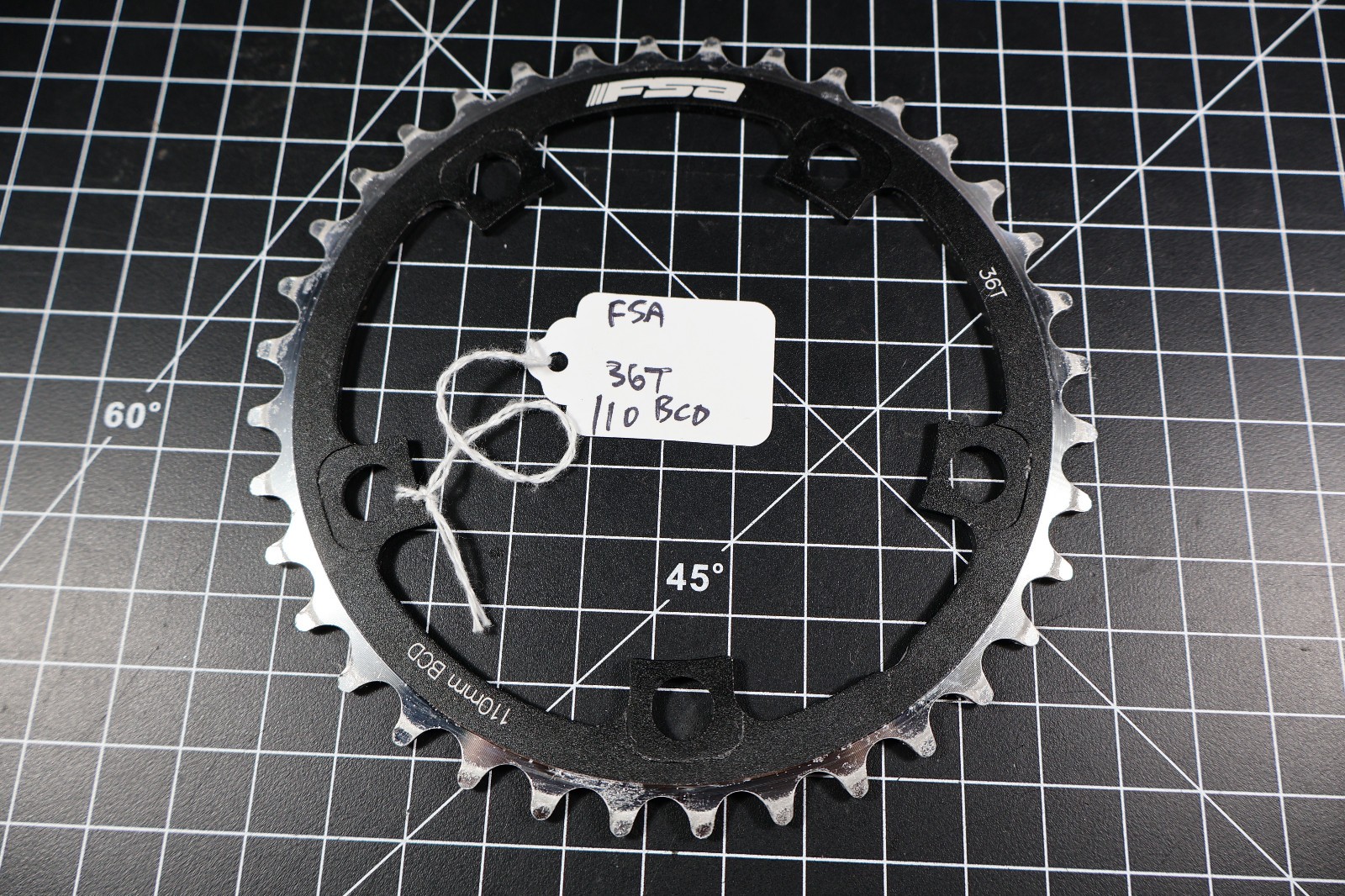 FSA Gossamer ABS chainring 110BCDx36T blk 10/11 DA79/C11 Exc Cond