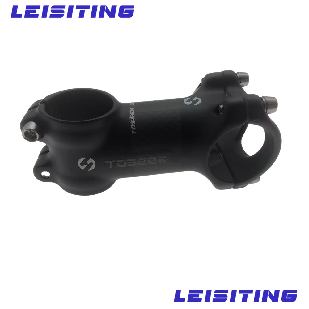 TOSEEK Aluminium + Carbon Fiber Bike 6/17 Degree Stem Bicycle Handlebar Stems