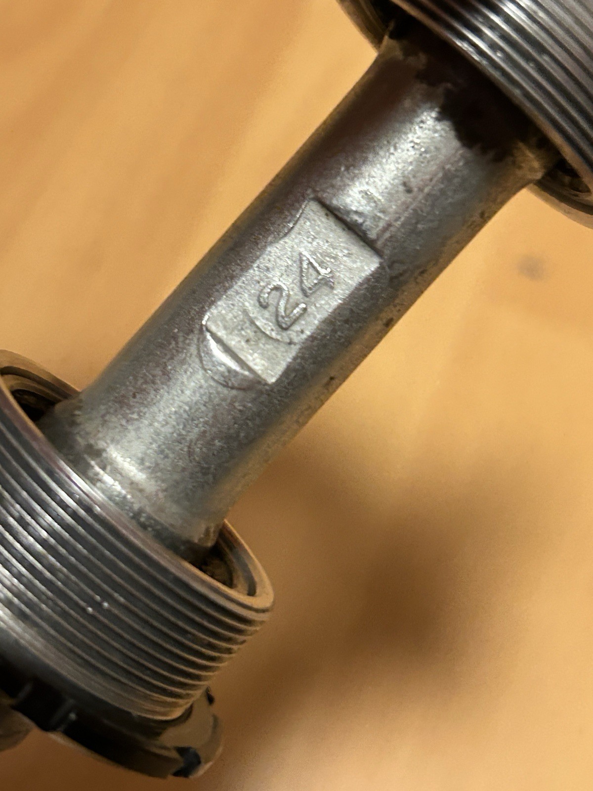 Vintage STRONGLIGHT Bottom Bracket 68 x 123 mm Triple BSA Cartridge Steel Axle