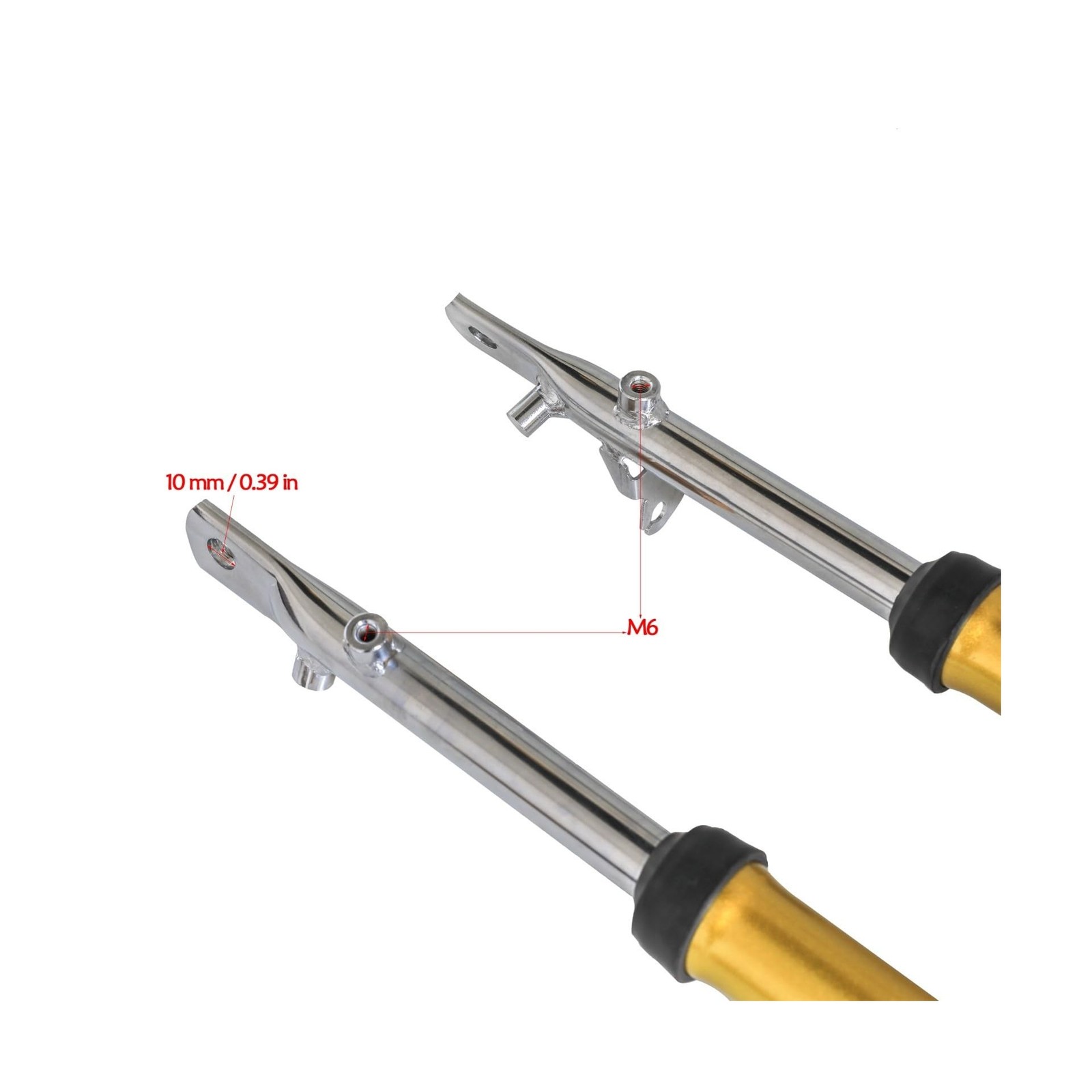 Front Fork Suspension Shock Assembly 19.69 Inch 500mm Length 0.91 Inch 23mm D…