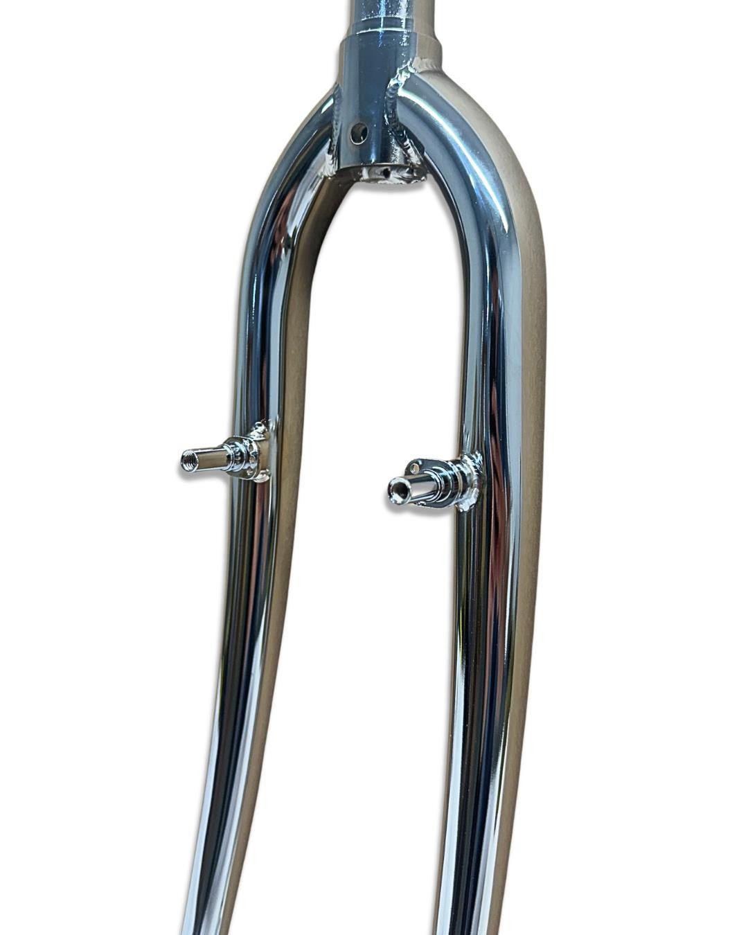 UltraCycle Retro 26” Chrome Steel Rigid Fork 1-1/8” 100mm QR V-Brake