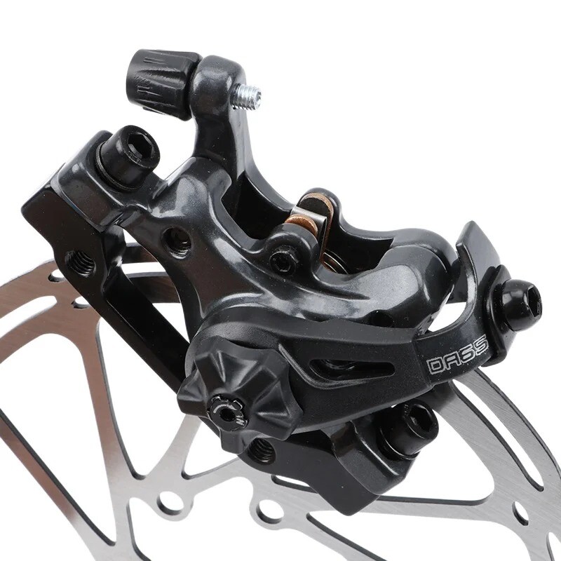 1 Pair Bicycle Brake Caliper Mechanical Disc Caliper MTB Pushe Piston Disc Brake