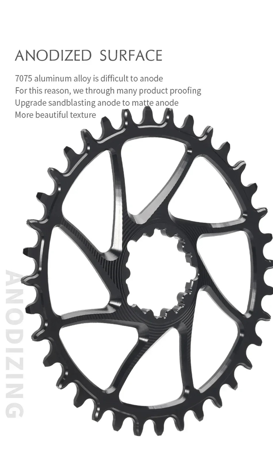 3mm Offset for Crankset Mountain Bicycle Narrow Wide Chainring 28-38T Chainwheel