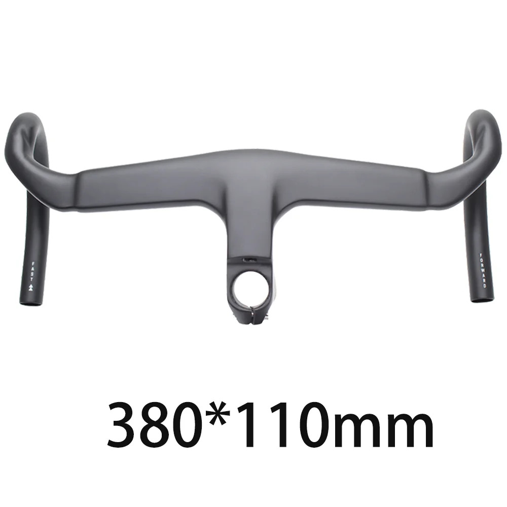 Road Bike Full Carbon Handlebar Internal Cable Routing with Spacers Bent Bar
