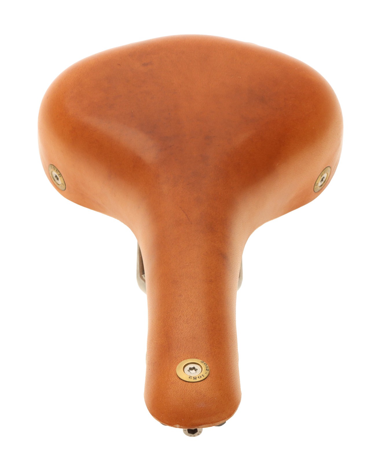 Gilles Berthoud Galibier Saddle Titanium Rail Hard Leather Cover Natural NEW NOS