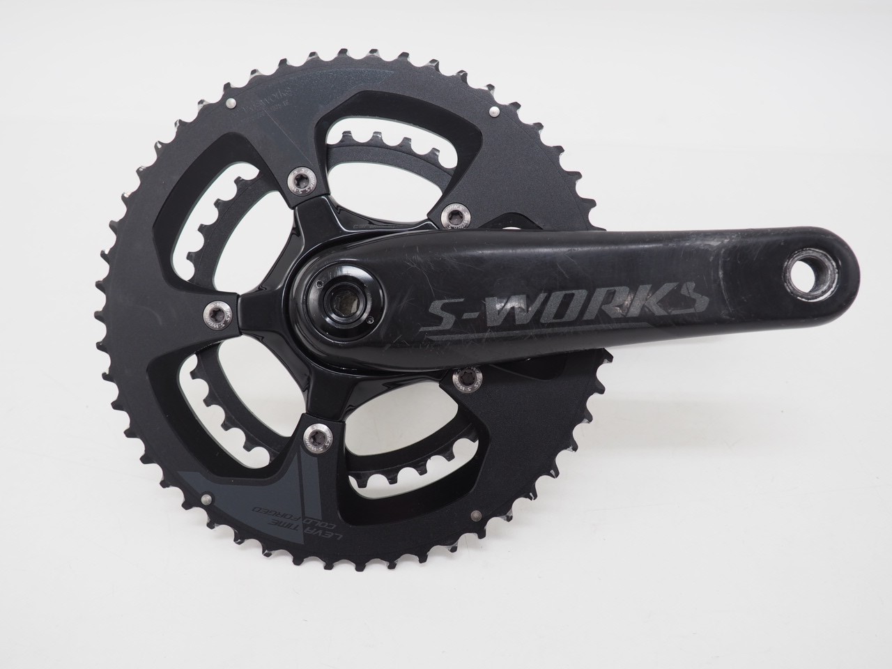 Specialized S-Works 172.5 Power Meter Carbon Crankset w/ 52/36 Praxis Charinring