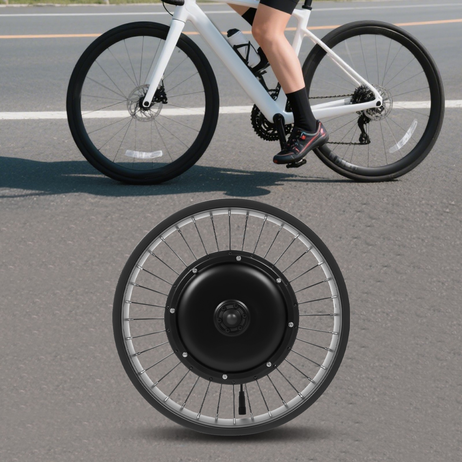20″ 1000W 48V eBike Conversion Kit Front Wheel Hub Motor Electric Bike ﻿
