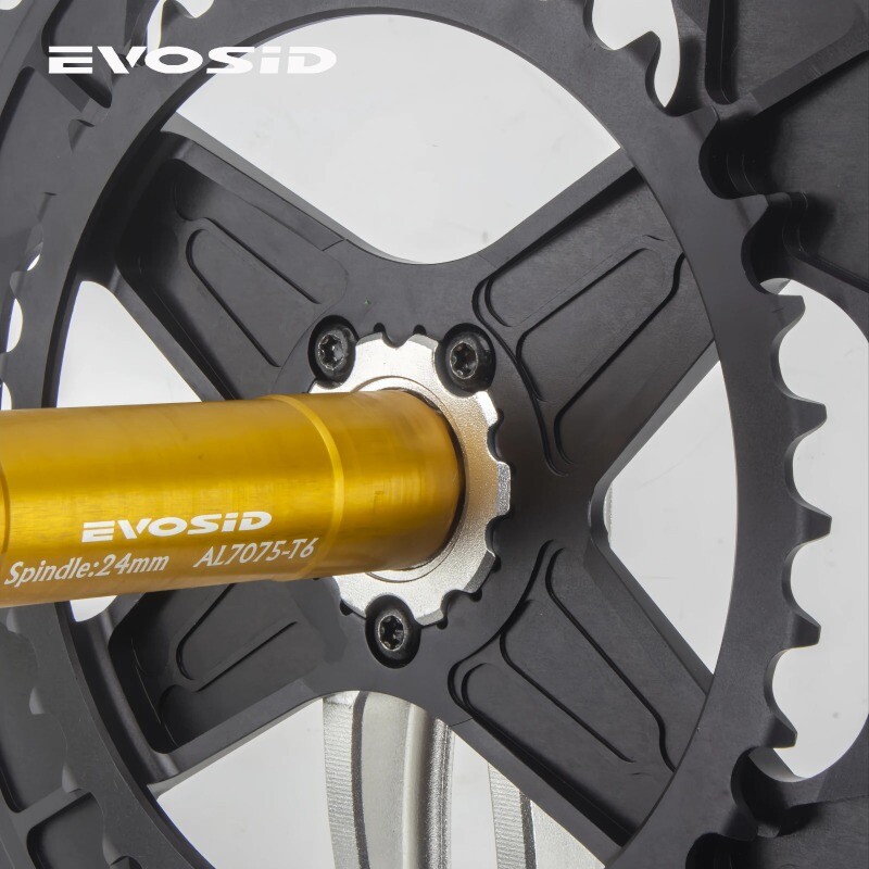 Road Bike Hollow Tech Crankset 52-36T 165mm Crank with Bracket Double Chainring