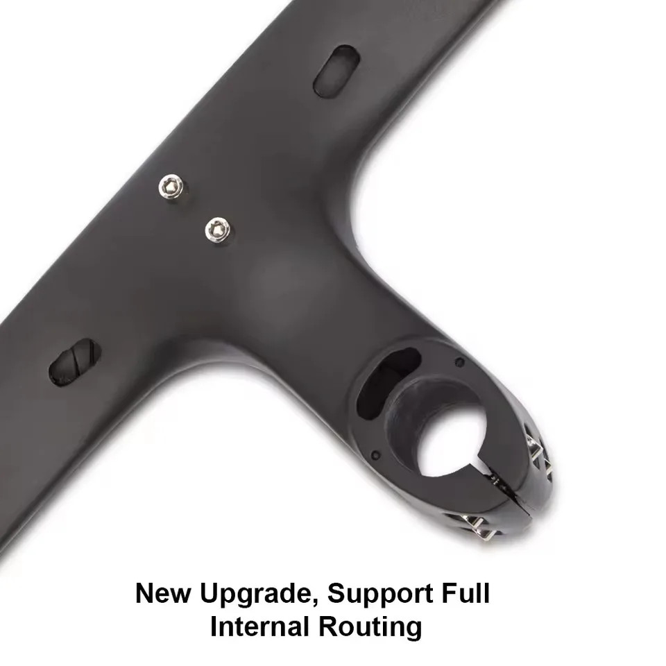 Carbon Handlebar 28.6mm Integrated Road Bike Handlebar Parts with Stem Spacer