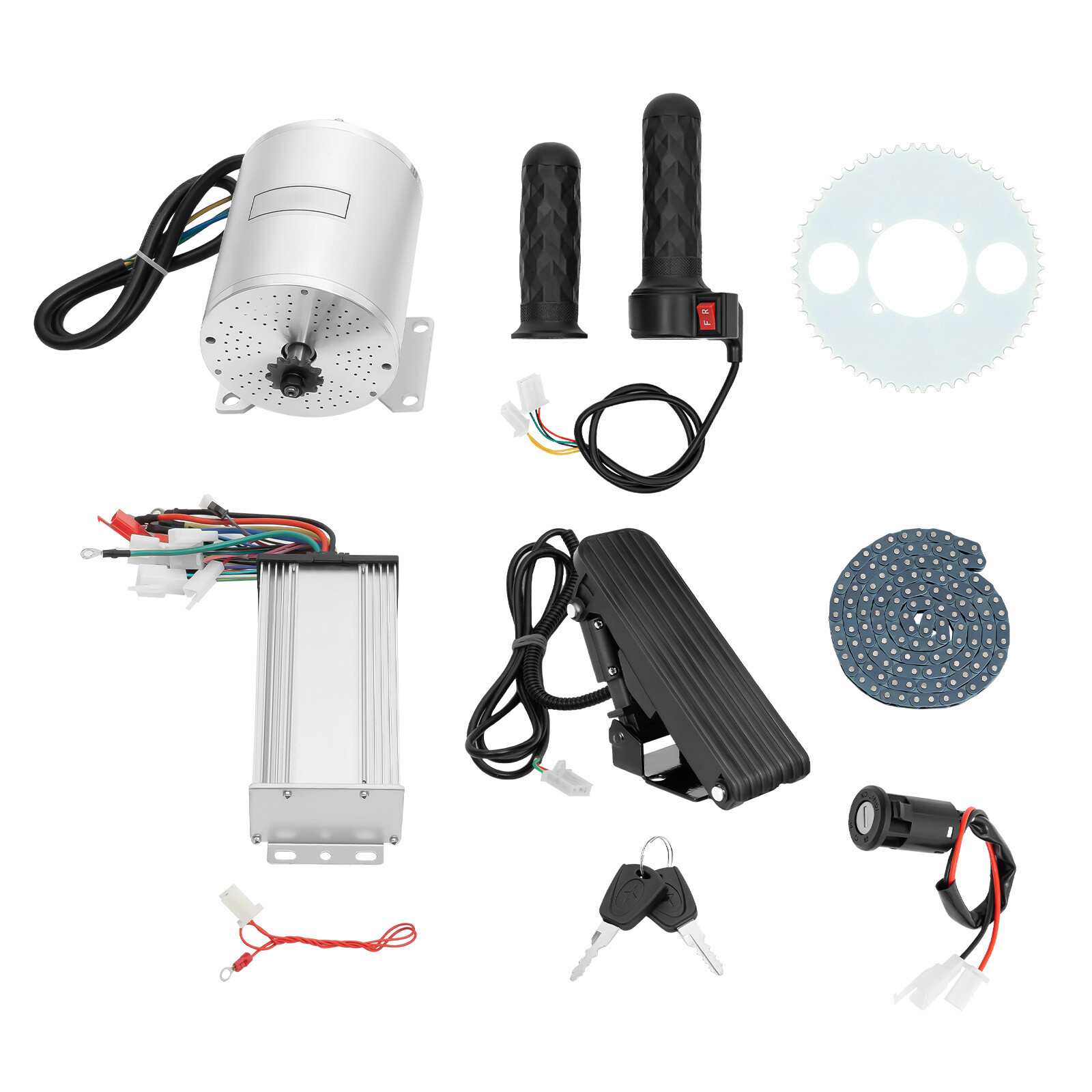 DC 48-72V 3000W Motor Kit with Brushless Controller for Electric Scooter E-Bike