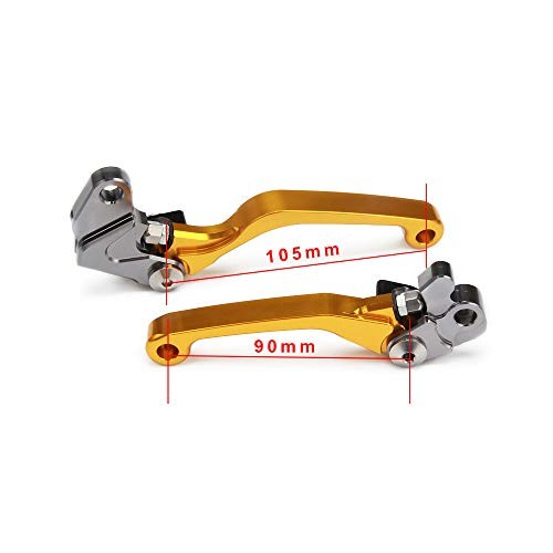 Dirt Bike Clutch Brake Lever for RM85 2005-2017, RM125/250 2004-2008, Gilt Gold