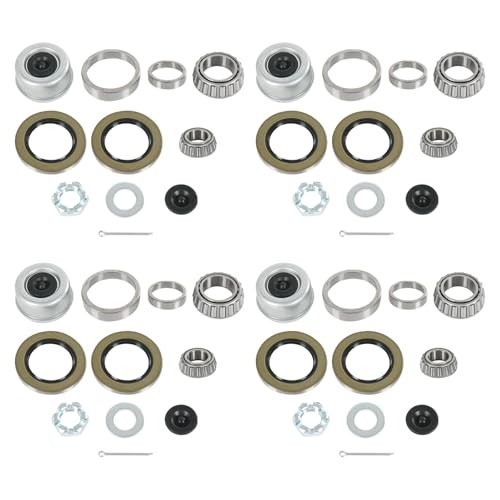 4 Sets 8000 LB Trailer Axle Bearing Kit, 02475/02420 25580 02475-Set of 4 1