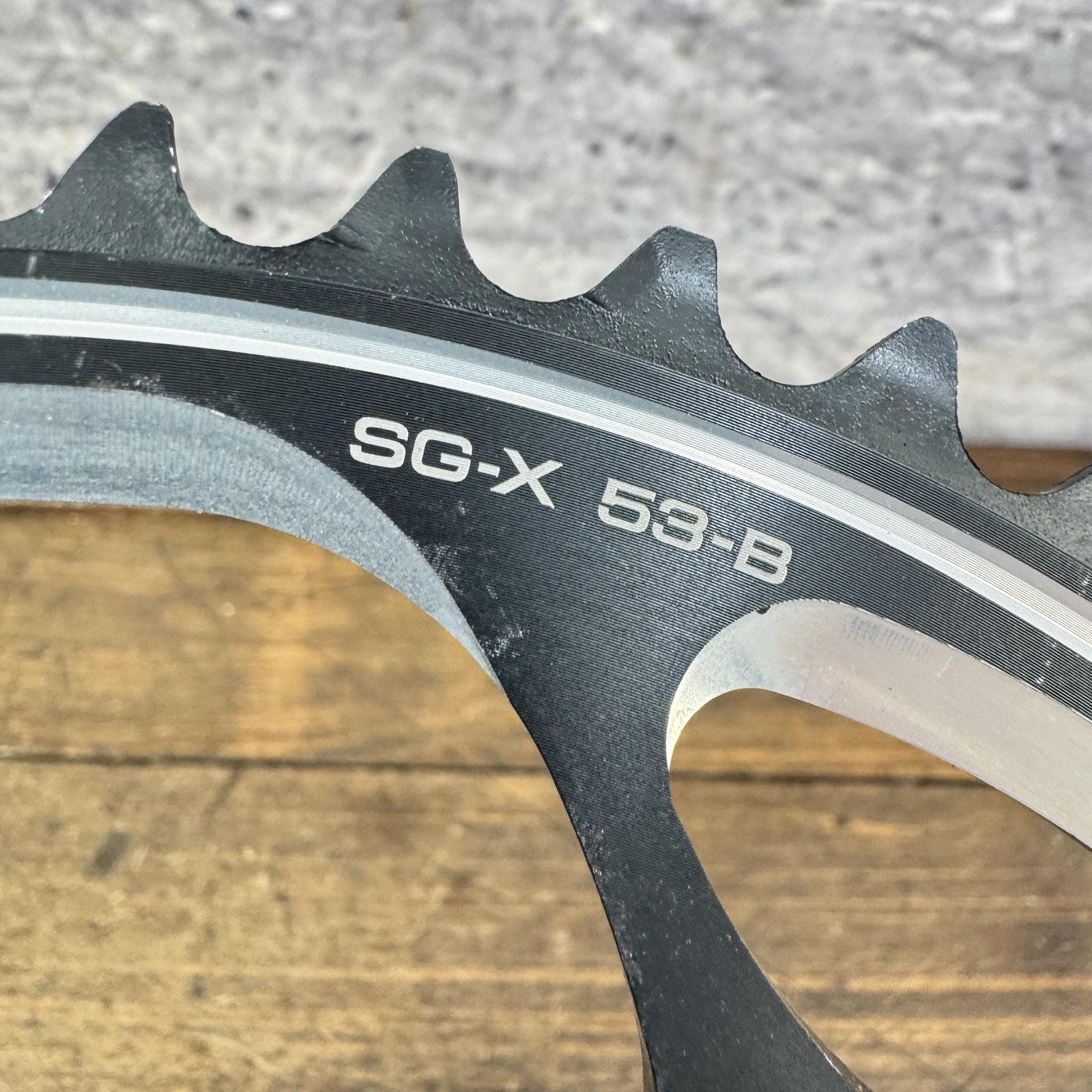 Vintage Shimano SG-X 53T Chainring NOS 130 BCD 5-Arm Black Road Bike 53 Tooth