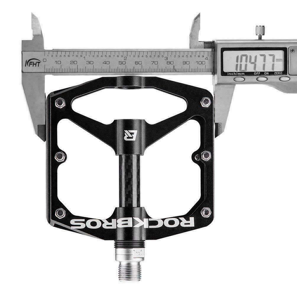 RockBros Bicycle Road Mountain Bike Pedals Carbon Fiber Sealed Bearings Aluminum