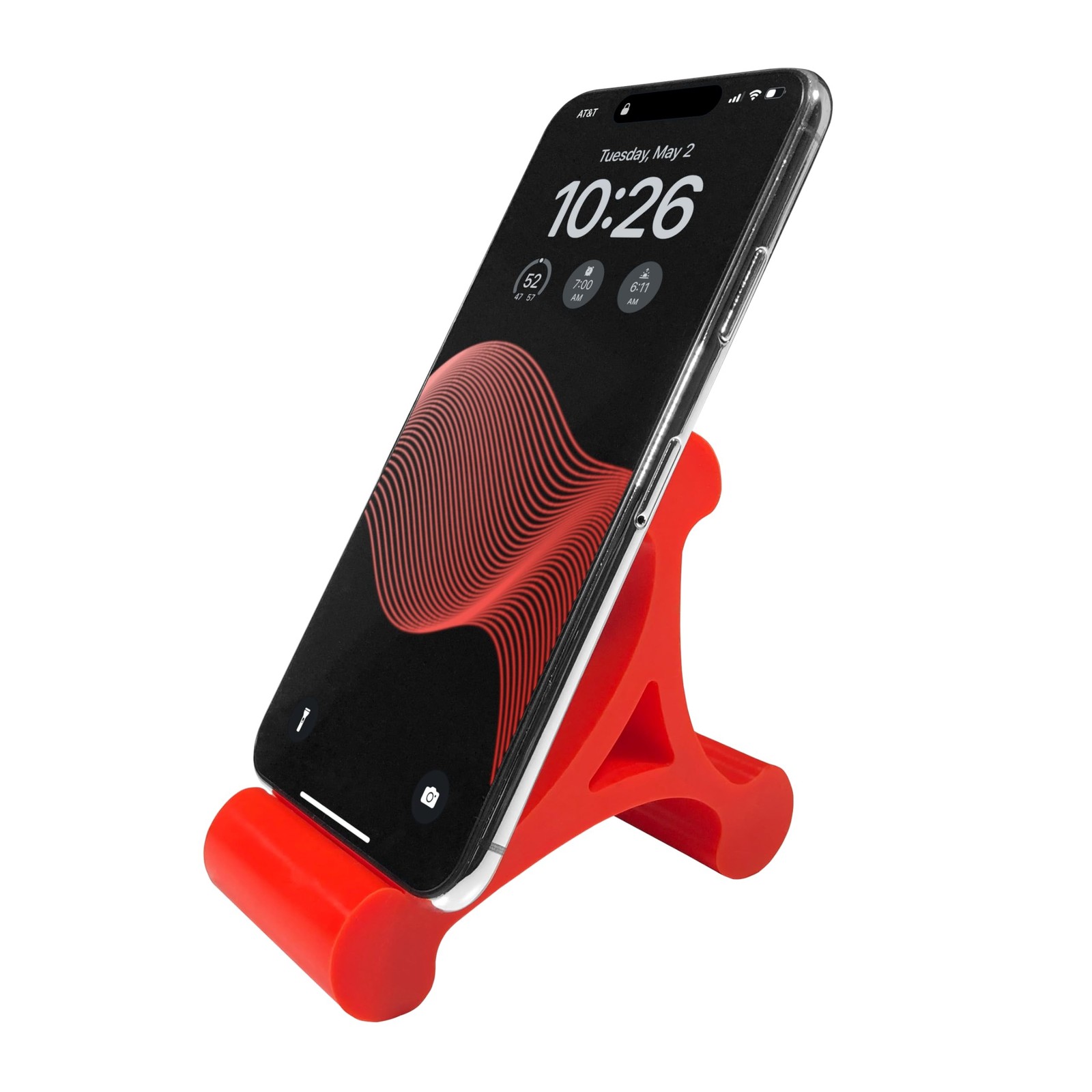 Skalene Phone Stand – 100% Silicone Rubber, Adjustable Phone Holder, Prop, Re…