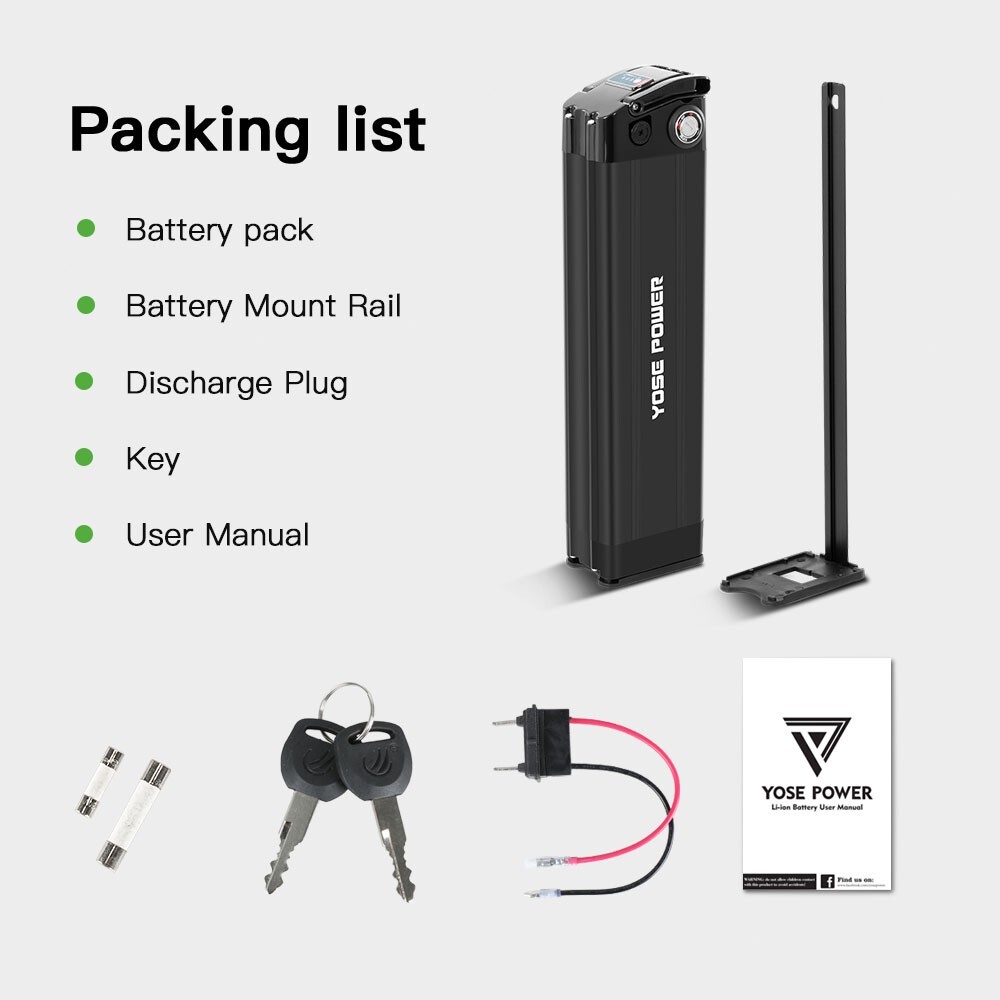 48V 15.6Ah ECOTRIC Hammer Fat Tire Ebike Battery Hammer FAT20850C Bike Battery