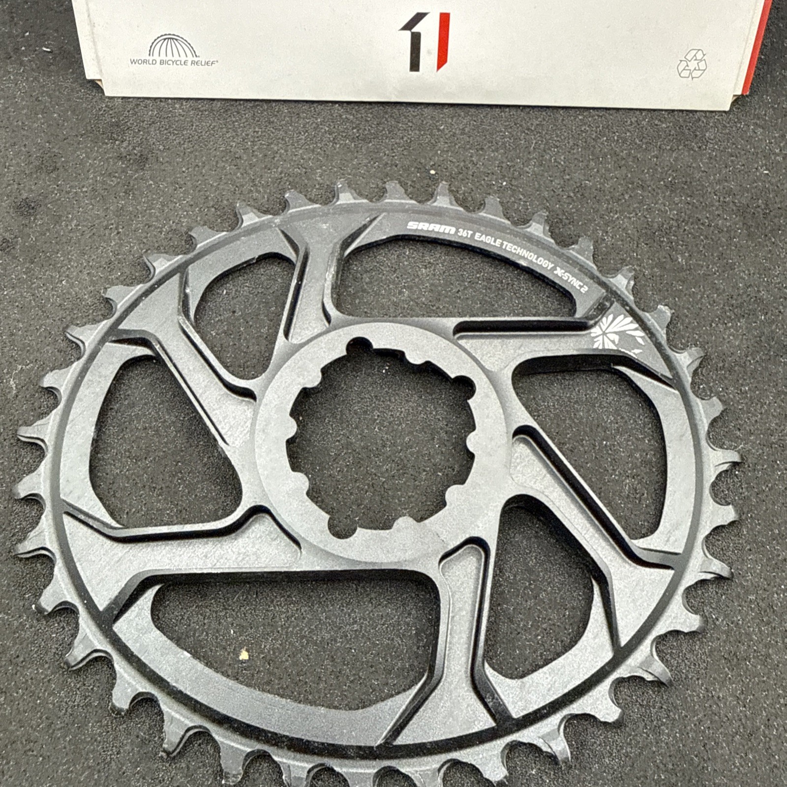 Sram X Sync Eagle 12 Speed Mtb Chainring Oval 3 Bolt 36t 6Mm Offset (9479)-64)