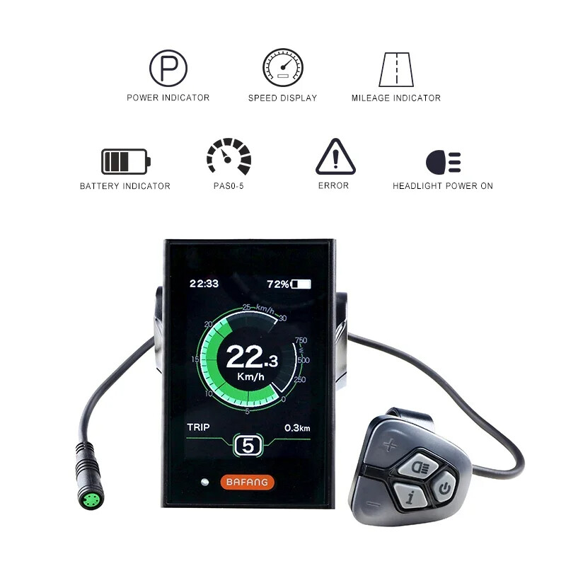 BAFANG DPC18 Display UART Protocol For Bafang Mid Motor BBS01B BBS02B BBSHD
